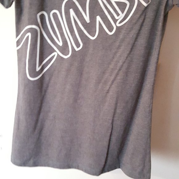 2/$20 Zumba Grey V-neck Shirt XS - Picture 7 of 12